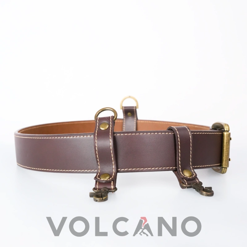 VOLCANO Bushcraft Omuz Askılı Deri Kemer